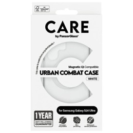 „CARE by PanzerGlass Flagship QI“ dėklas, skirtas „Samsung Galaxy S24 Ultra“ – skaidrus