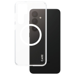 „CARE by PanzerGlass“ flagmano „QI“ dėklas, skirtas „Samsung Galaxy S24+“ – skaidrus