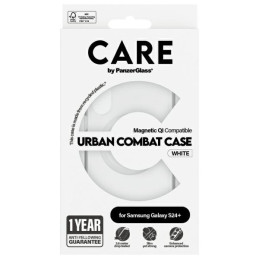 „CARE by PanzerGlass“ flagmano „QI“ dėklas, skirtas „Samsung Galaxy S24+“ – skaidrus