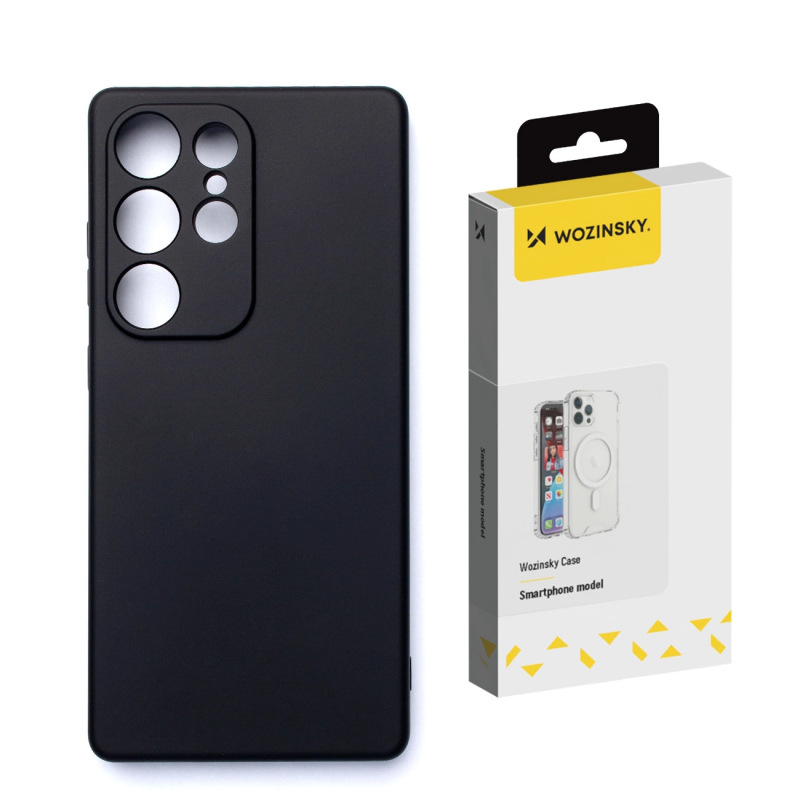 „Wozinsky“ minkštas dėklas, skirtas „Samsung Galaxy S25 Ultra“ – juodas