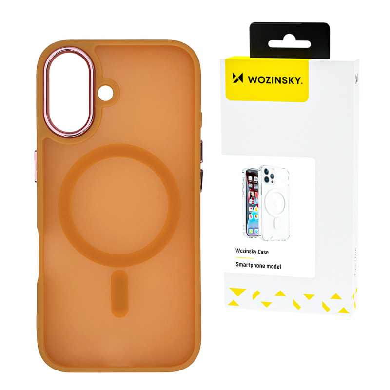 „Wozinsky“ madingas „MagSafe“ dėklas, skirtas „Samsung Galaxy S25+“ – oranžinis
