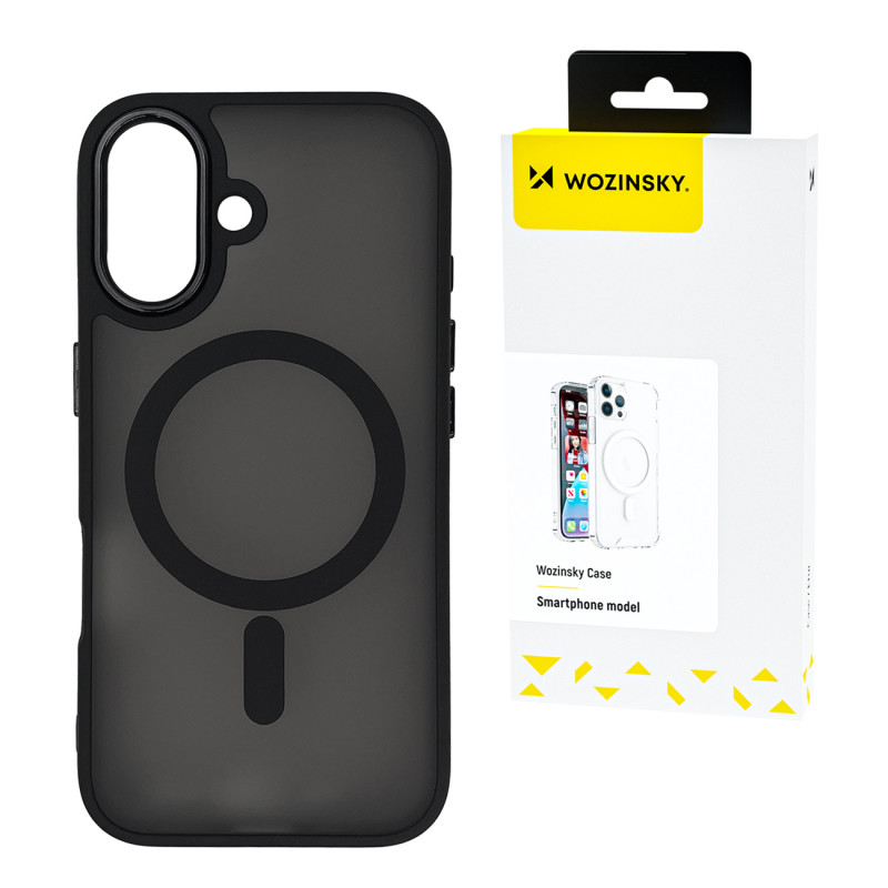 „Wozinsky“ madingas „MagSafe“ dėklas, skirtas „Samsung Galaxy S25+“ – juodas