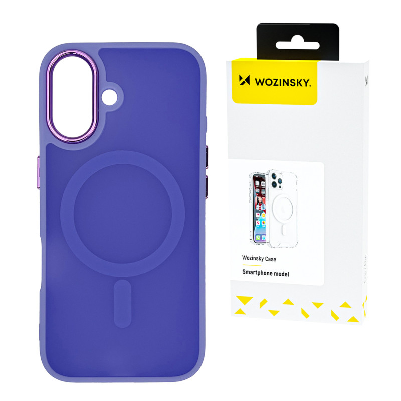 „Wozinsky“ madingas „MagSafe“ dėklas, skirtas „Samsung Galaxy S25“ – violetinis