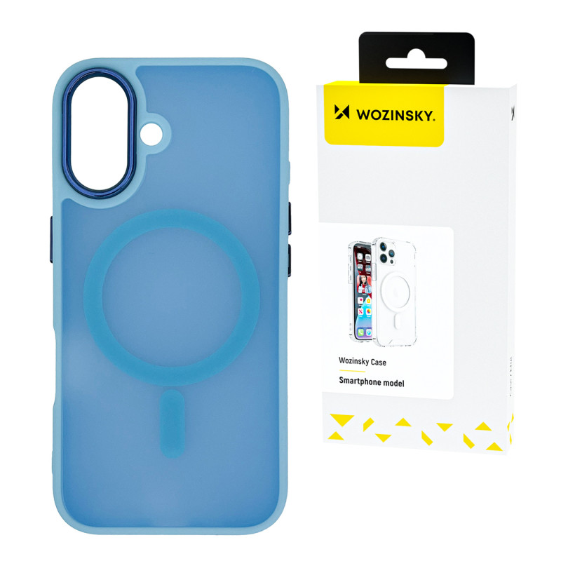 „Wozinsky“ madingas „MagSafe“ dėklas, skirtas „Samsung Galaxy S25“ – mėlynas
