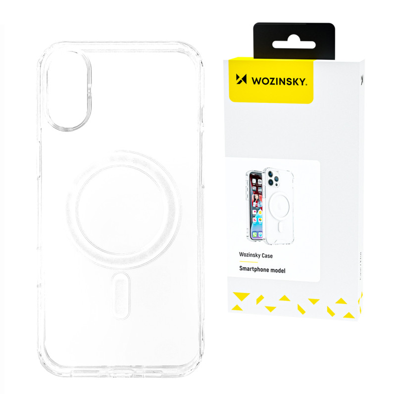 „Wozinsky Ultra Clear MagSafe“ dėklas, skirtas „Samsung Galaxy S24 FE“ – skaidrus