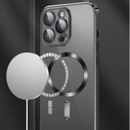 „Wozinsky“ galvanizuotas „Magsafe“ dėklas, skirtas „Samsung Galaxy S24 FE“ – rožinis