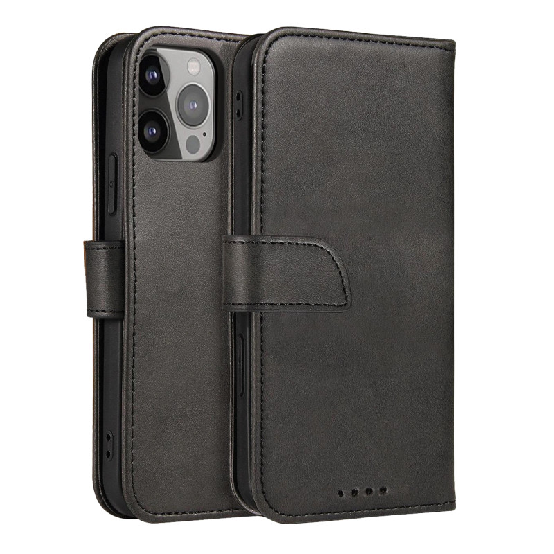Magnetinis dėklas su atlenkimu, skirtas „Samsung Galaxy A56“ - juodas