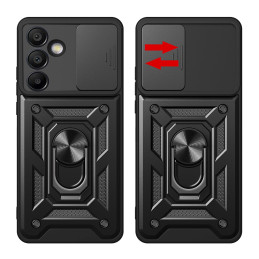„Hybrid Armor Camshield“ su stovu ir kameros dangteliu, skirtas „Samsung Galaxy A56“ - juodas