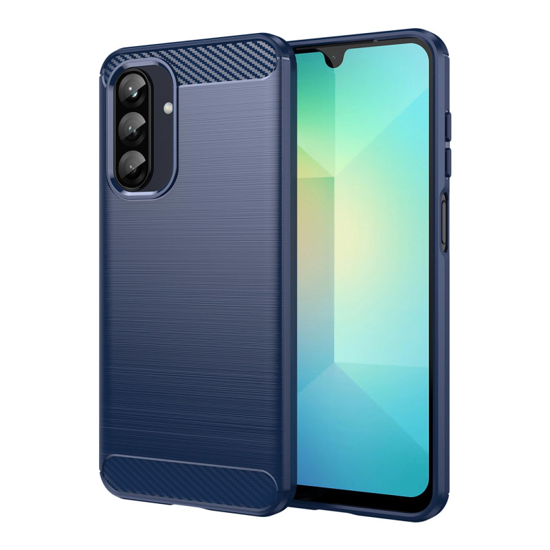 Anglies pluošto dėklas Samsung Galaxy A56 / A36, mėlynas