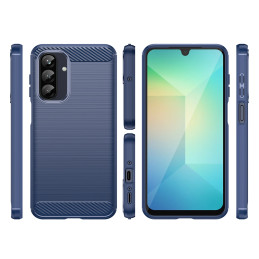 Anglies pluošto dėklas Samsung Galaxy A56 / A36, mėlynas