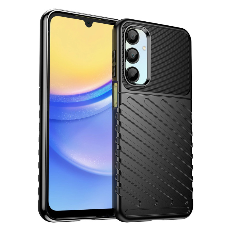 „Thunder“ dėklas, skirtas „Samsung Galaxy A56/ A36“ silikoniniam šarvuotam dėklui – juodas