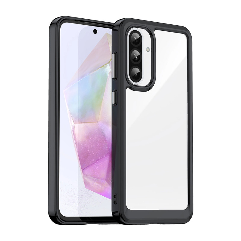 „Outer Space“ dėklas, skirtas „Samsung Galaxy A56“ su lanksčiu rėmeliu – juodas