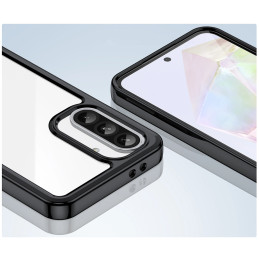 „Outer Space“ dėklas, skirtas „Samsung Galaxy A56“ su lanksčiu rėmeliu – juodas