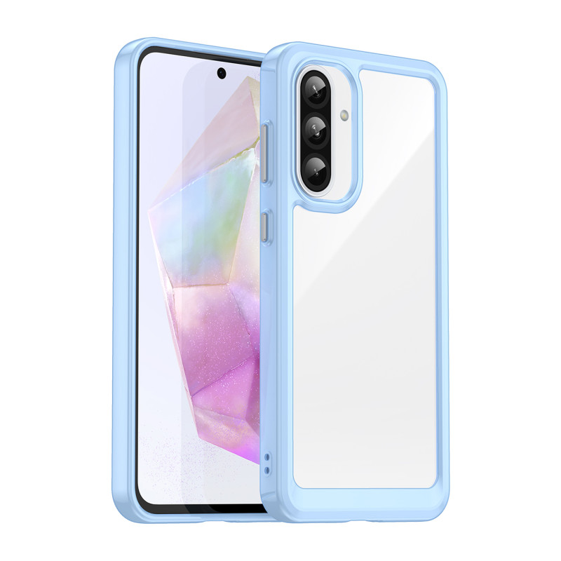 „Outer Space“ dėklas, skirtas „Samsung Galaxy A56“ su lanksčiu rėmeliu – mėlynas