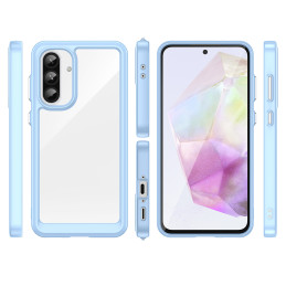 „Outer Space“ dėklas, skirtas „Samsung Galaxy A56“ su lanksčiu rėmeliu – mėlynas