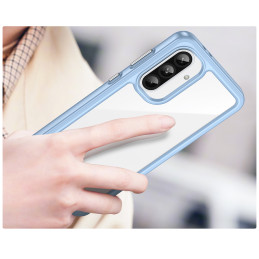 „Outer Space“ dėklas, skirtas „Samsung Galaxy A56“ su lanksčiu rėmeliu – mėlynas