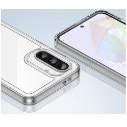 „Outer Space“ dėklas, skirtas „Samsung Galaxy A56“ su lanksčiu rėmeliu – skaidrus
