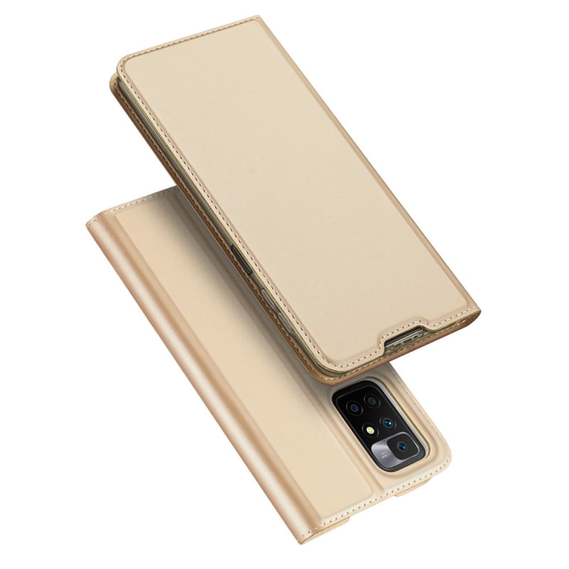 Dux Ducis Skin Pro dėklo dėklo dangtelis su atvartu Xiaomi Redmi 10 aukso