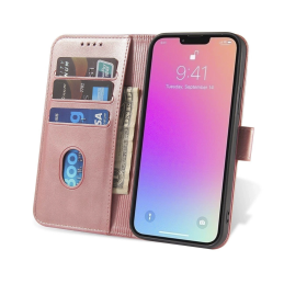Magnetinis dėklas su atvartu, skirtas „Samsung Galaxy A26“ - rožinis