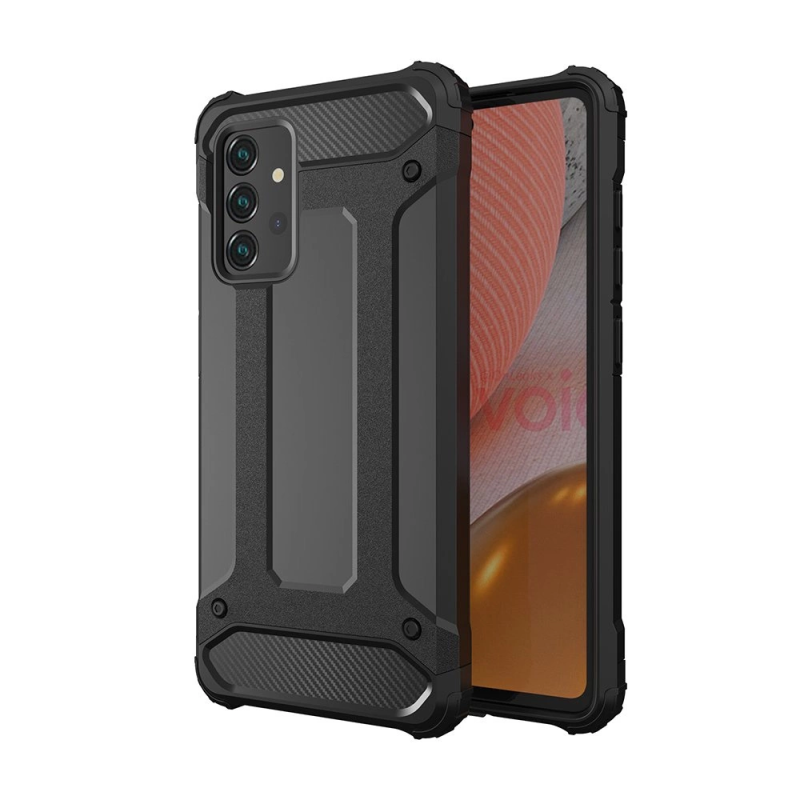 Hibridinis šarvuotas dėklas, skirtas „Samsung Galaxy A26“ – juodas