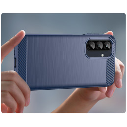 Anglies pluošto dėklas Samsung Galaxy A26, mėlynas