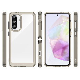 „Outer Space“ dėklas, skirtas „Samsung Galaxy A26“ su lanksčiu rėmeliu – pusiau permatomas, juodas