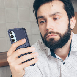 „Thunder“ dėklas, skirtas „Samsung Galaxy A26“ silikoniniam apsauginiam dangteliui – mėlynas