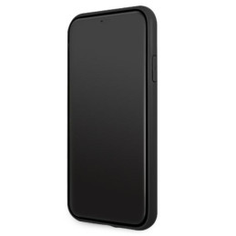 AMG Leather Debossed Lines dėklas, skirtas iPhone 11 / Xr - juodas