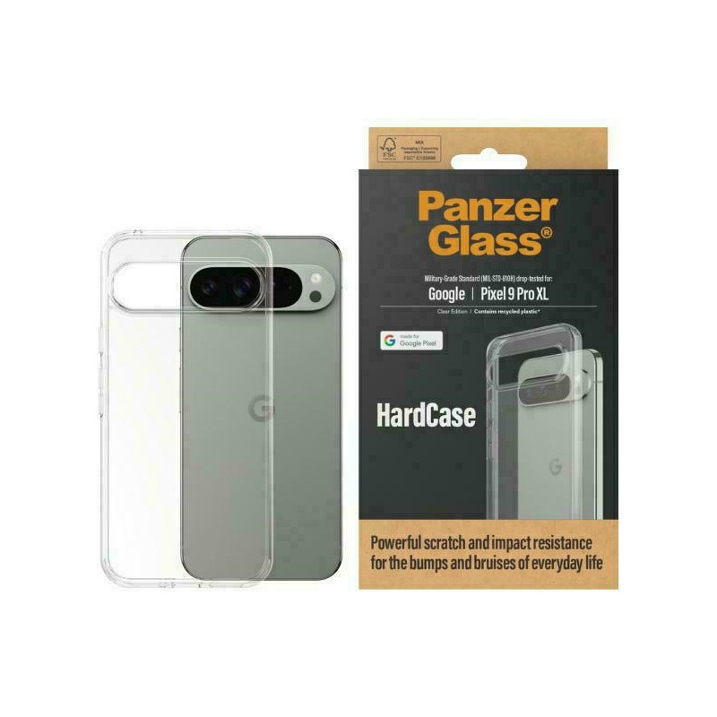 „PanzerGlass“ kietasis dėklas, skirtas „Google Pixel 9 Pro XL“ – juodas