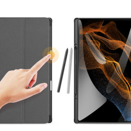 DUX DUCIS Domo sulankstomas planšetinio kompiuterio dėklas su išmaniuoju miego stovu, skirtas „Samsung Galaxy Tab S8/ S9...