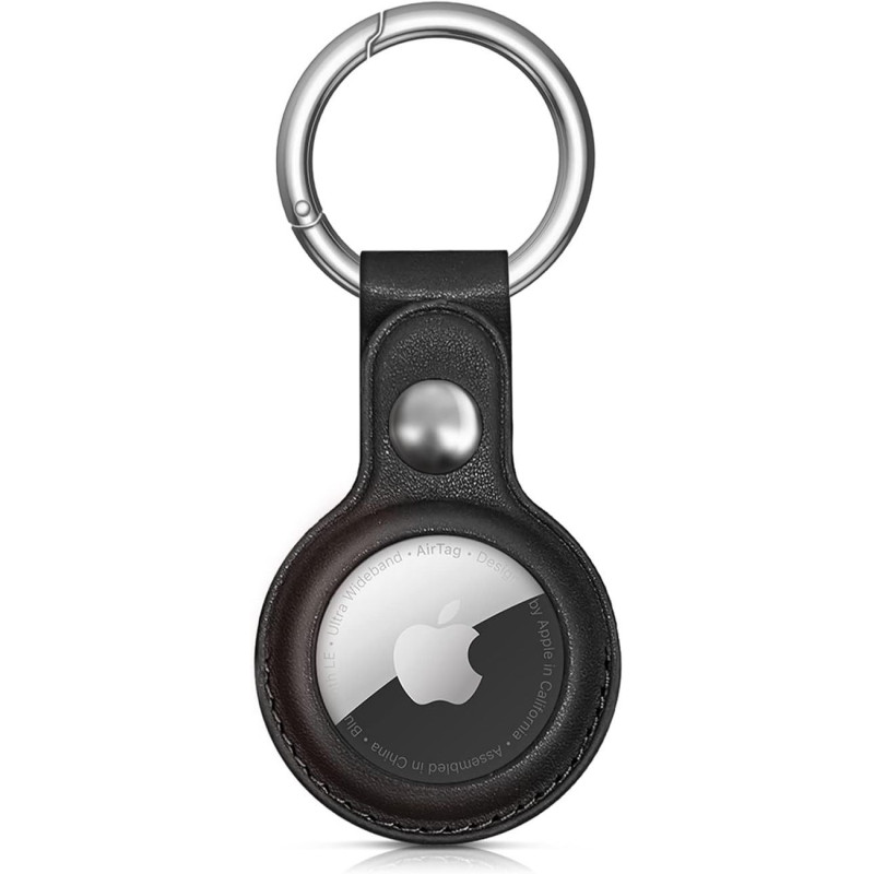 „Apple AirTag“ PU odos dėklas – juodas