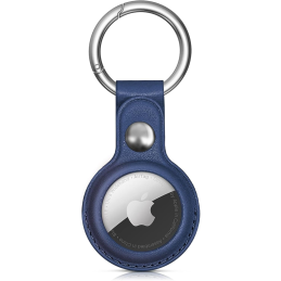 „Apple AirTag“ PU odos dėklas – juodas, rudas, raudonas, mėlynas – 4 vnt.