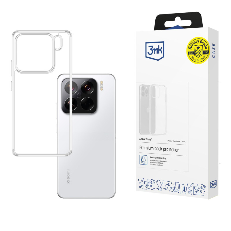 3mk šarvuotas dėklas, skirtas „Xiaomi 15“ - skaidrus