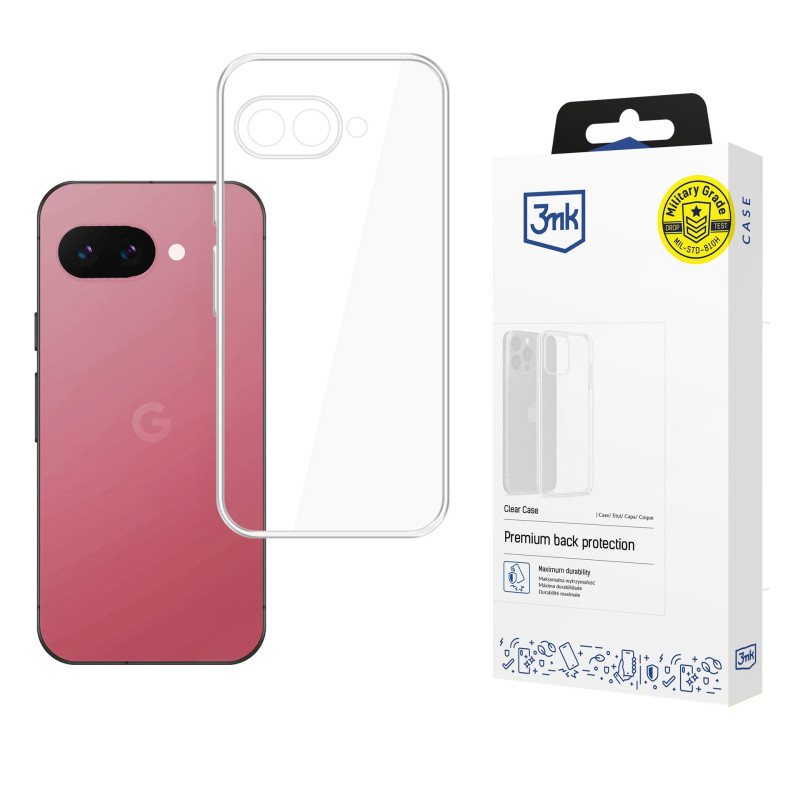 3mk skaidrus „Google Pixel 9A“ dėklas – permatomas