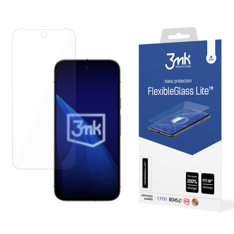 Hibridinis stiklas 3mk FlexibleGlass Lite, skirtas „Google Pixel 9A“