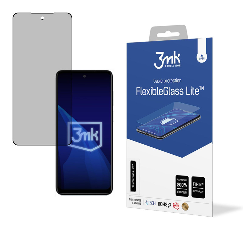 Hibridinis stiklas 3mk FlexibleGlass Lite™, skirtas Motorola Moto G 5G 2025
