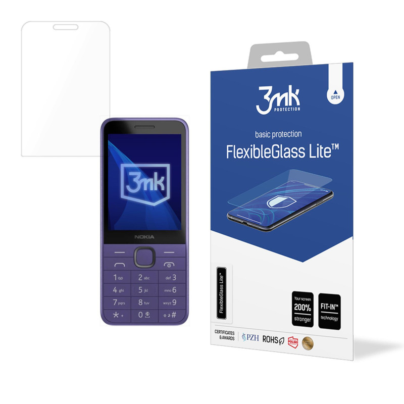 Hibridinis stiklas 3mk FlexibleGlass Lite Nokia 235 4G / 215 4G