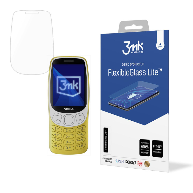 Hibridinis stiklas 3mk FlexibleGlass Lite, skirtas Nokia 3210 4G