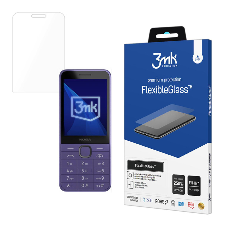 Hibridinis stiklas 3mk FlexibleGlass Nokia 235 4G / 215 4G