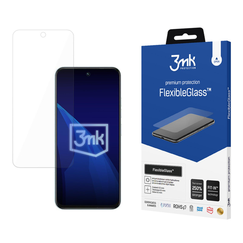 Hibridinis stiklas 3mk FlexibleGlass ant Tecno Spark 30 5G