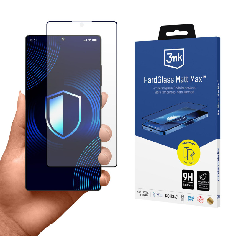 Matinis grūdintas stiklas 3mk HardGlass Matt Max, skirtas Samsung Galaxy S25 Ultra
