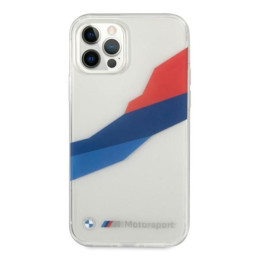 BMW Motorsport Tricolor dėklas iPhone 12 Pro Max - skaidrus