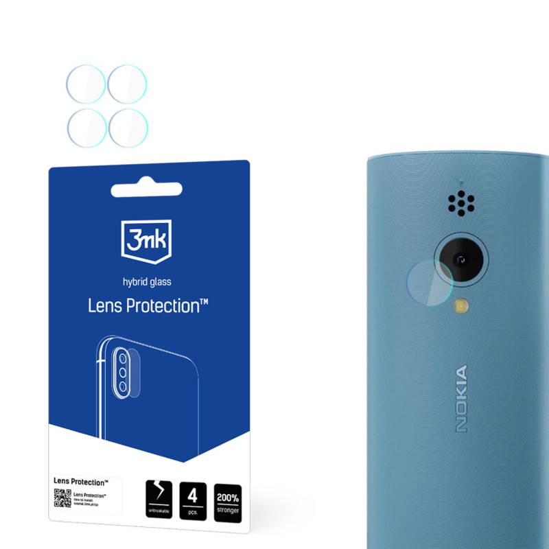 Hibridinis stiklas kameros objektyvui (3mk) Nokia 150 2023 objektyvo apsaugai