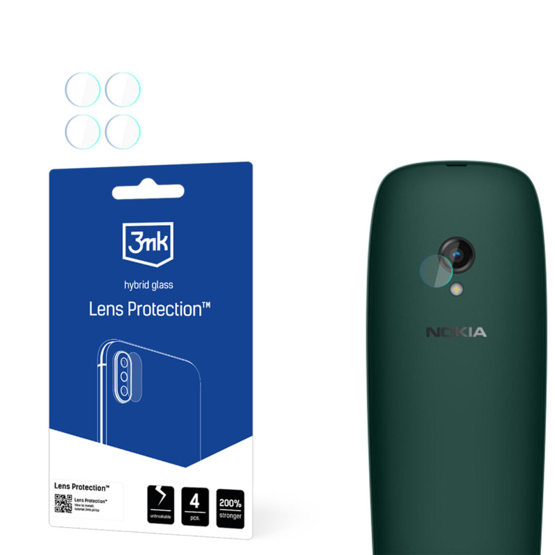 Hibridinis stiklas kameros objektyvui (3mk) Nokia 6310 (2024) objektyvo apsaugai