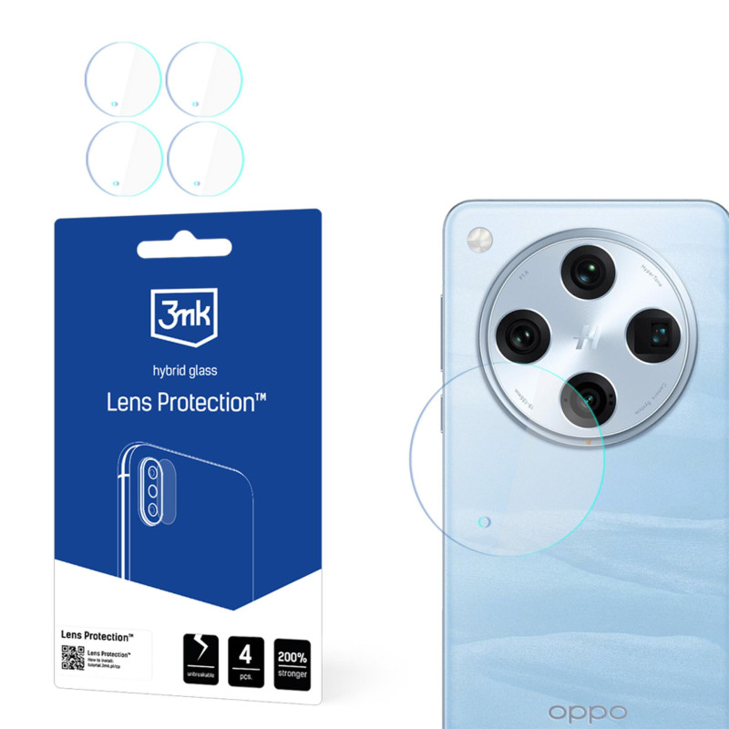 Hibridinis stiklas kameros objektyvui, 3mk objektyvo apsauga, skirta „Oppo Find X8 Pro“