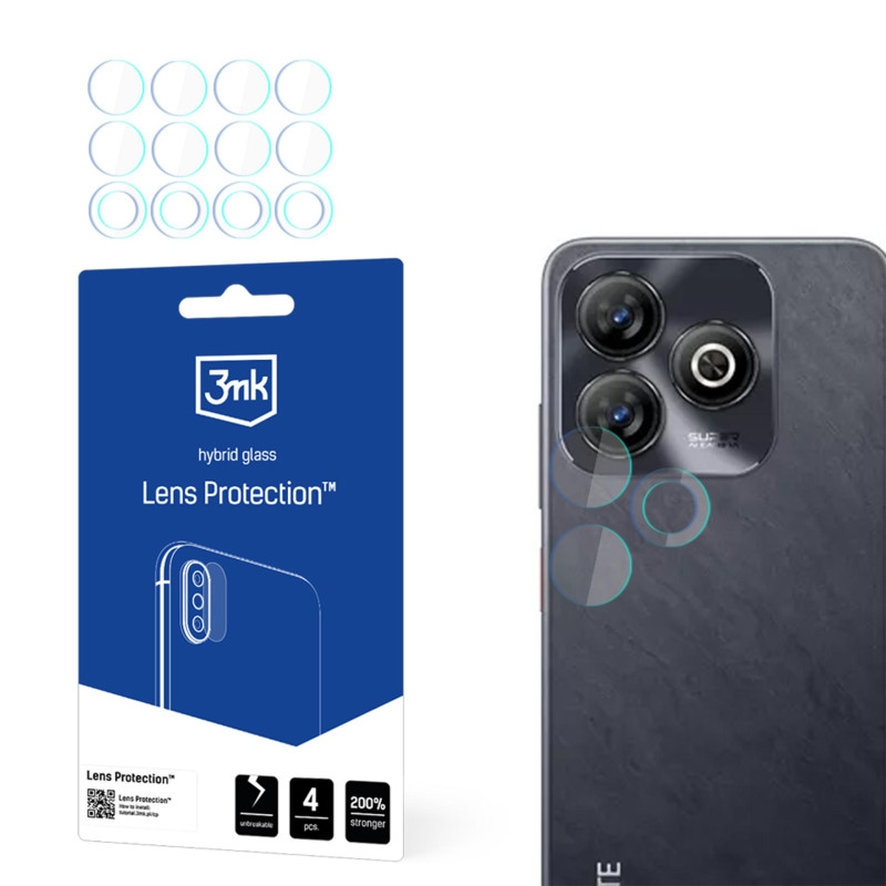 Hibridinis stiklas kameros objektyvui 3mk objektyvo apsaugai, skirtas ZTE Blade V60 Smart