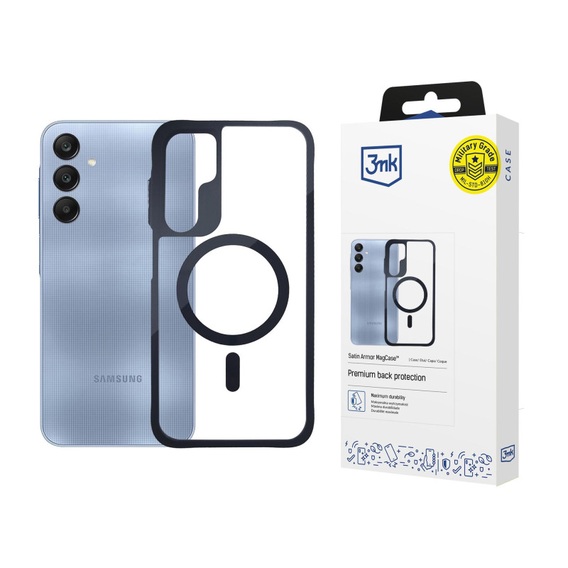 3mk satin armor MagCase, skirtas Samsung Galaxy A25 5G - skaidrus