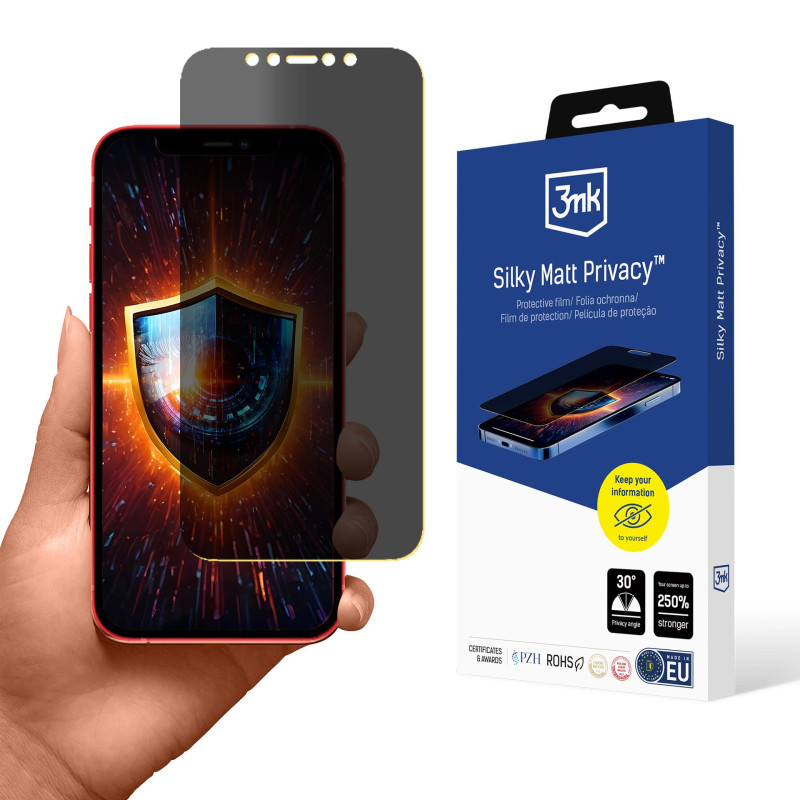 3mk šilkinis matinis ekrano apsauginis dėklas, skirtas Apple iPhone 12 Pro