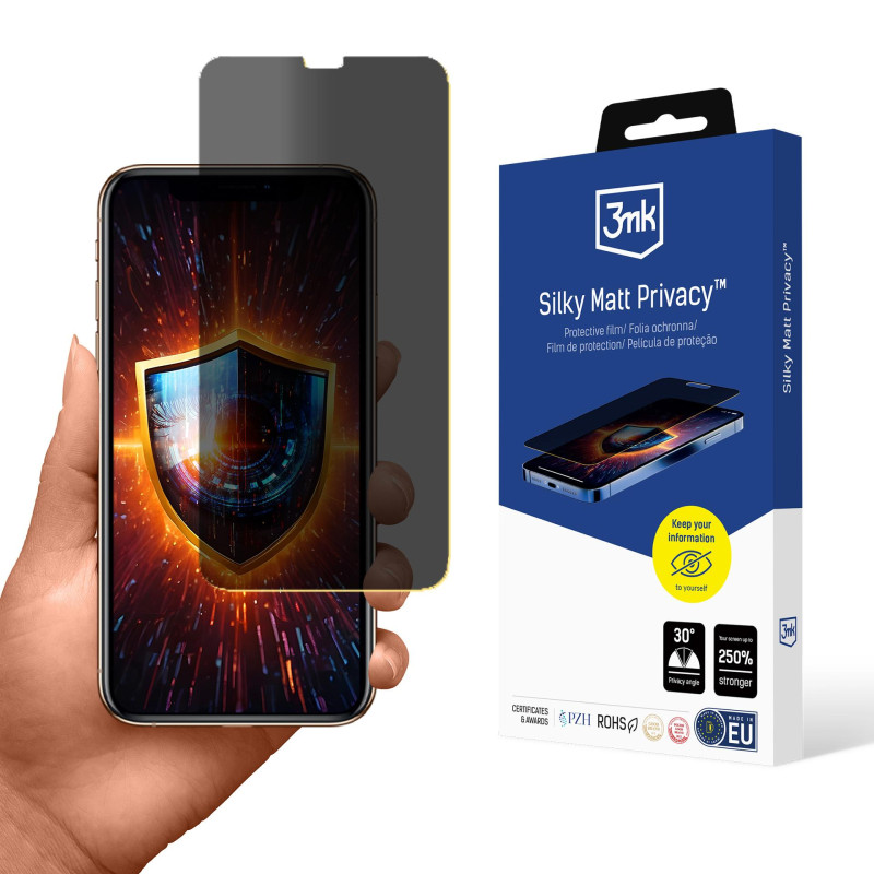 3mk Silky Matt Privacy ekrano apsauga, skirta Apple iPhone XS