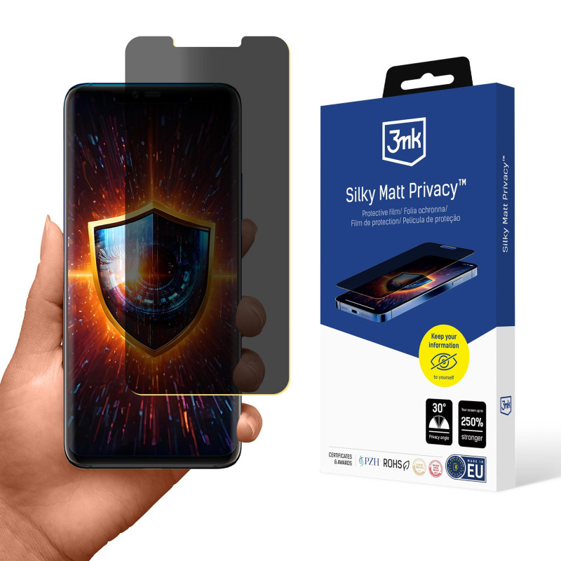 3mk Silky Matt Privacy ekrano apsauga, skirta Huawei Mate 20 Pro